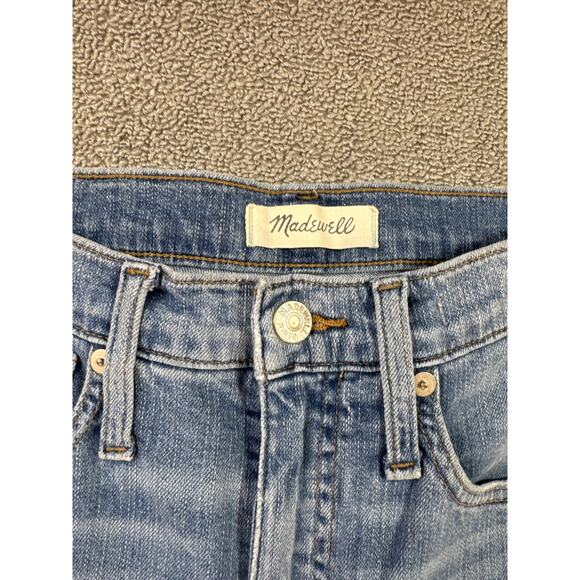 Madewell Classic Straight Jean Distressed Denim High Rise Size 26 - Picture 3 of 11